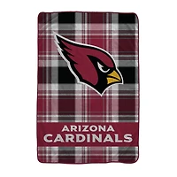 Pegasus Arizona Cardinals 66" x 95" Oversized Plaid FAN-mily Ultra Cozy Blanket