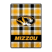 Pegasus Missouri Tigers 66" x 95" Oversized Plaid FAN-mily Ultra Cozy Blanket