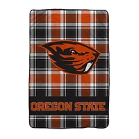 Pegasus Oregon State Beavers 66" x 95" Oversized Plaid FAN-mily Ultra Cozy Blanket