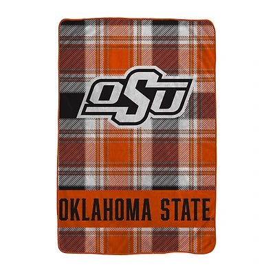 Pegasus Oklahoma State Cowboys 66" x 95" Oversized Plaid FAN-mily Ultra Cozy Blanket
