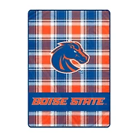 Pegasus Boise State Broncos 66" x 95" Oversized Plaid FAN-mily Ultra Cozy Blanket
