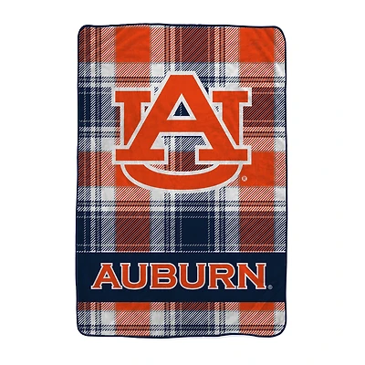 Pegasus Auburn Tigers 66" x 95" Oversized Plaid FAN-mily Ultra Cozy Blanket