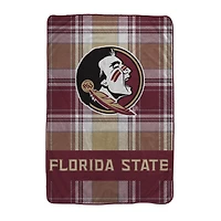 Pegasus Florida State Seminoles 66" x 95" Oversized Plaid FAN-mily Ultra Cozy Blanket