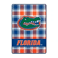 Pegasus Florida Gators 66" x 95" Oversized Plaid FAN-mily Ultra Cozy Blanket