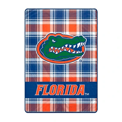 Pegasus Florida Gators 66" x 95" Oversized Plaid FAN-mily Ultra Cozy Blanket