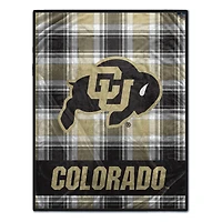 Pegasus Colorado Buffaloes 66" x 95" Oversized Plaid FAN-mily Ultra Cozy Blanket