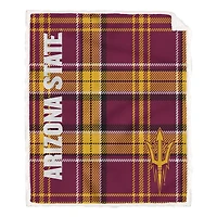 Pegasus Arizona State Sun Devils 50" x 60" Playmaker Plaid Ultra Cozy Sherpa Throw