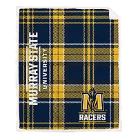 Pegasus Murray St. Racers 50" x 60" Playmaker Plaid Ultra Cozy Sherpa Throw