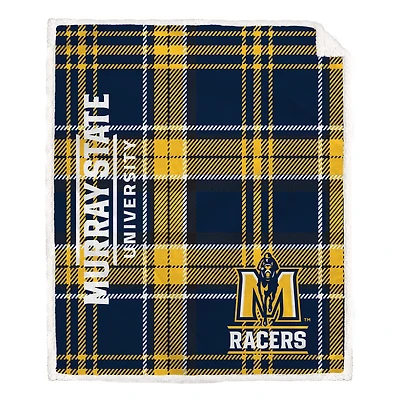 Pegasus Murray St. Racers 50" x 60" Playmaker Plaid Ultra Cozy Sherpa Throw