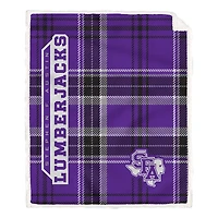 Pegasus Stephen F Austin Lumberjacks 50" x 60" Playmaker Plaid Ultra Cozy Sherpa Throw
