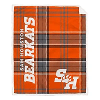 Pegasus Sam Houston State Bearkats 50" x 60" Playmaker Plaid Ultra Cozy Sherpa Throw