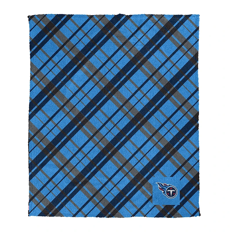 Pegasus Tennessee Titans 50" x 60" Dash Logo Patch Ultra Cozy Sherpa Blanket