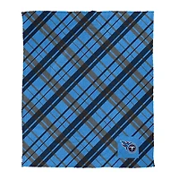Pegasus Tennessee Titans 50" x 60" Dash Logo Patch Ultra Cozy Sherpa Blanket