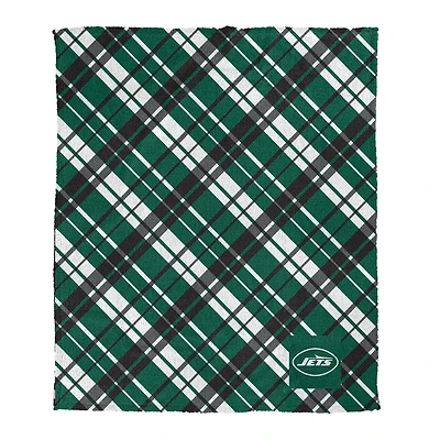 Pegasus New York Jets 50" x 60" Dash Logo Patch Ultra Cozy Sherpa Blanket