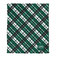 Pegasus New York Jets 50" x 60" Dash Logo Patch Ultra Cozy Sherpa Blanket
