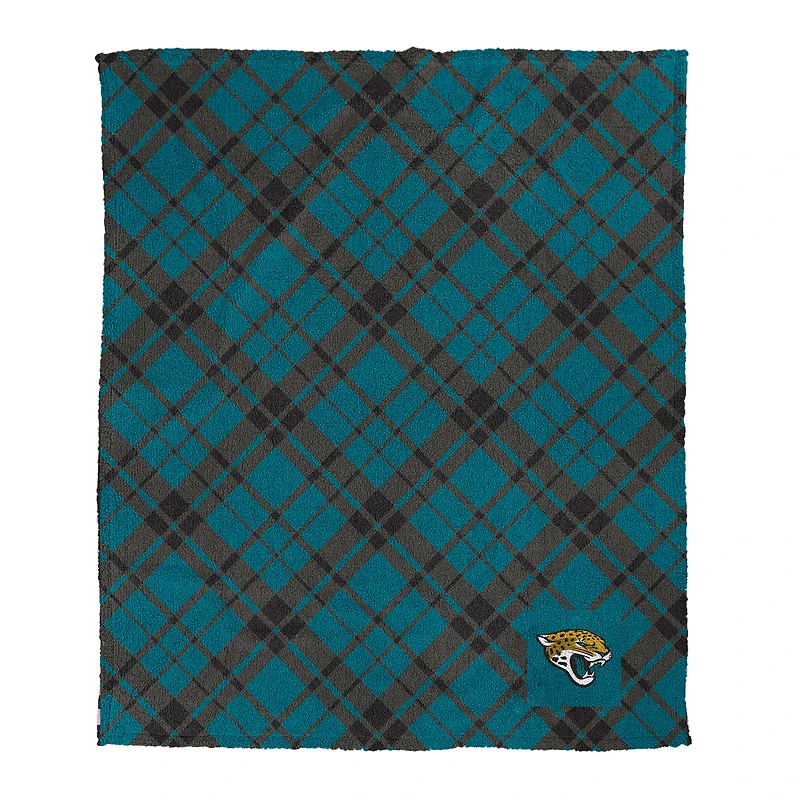 Pegasus Jacksonville Jaguars 50" x 60" Dash Logo Patch Ultra Cozy Sherpa Blanket