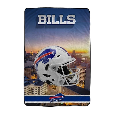 Pegasus Buffalo Bills 66" x 95" Oversized Skyline Series Helmet Ultra Cozy Blanket