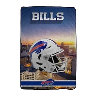 Pegasus Buffalo Bills 66" x 95" Oversized Skyline Series Helmet Ultra Cozy Blanket