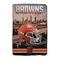 Pegasus Cleveland Browns 66" x 95" Oversized Skyline Series Helmet Ultra Cozy Blanket