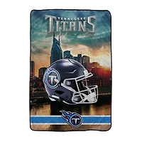 Pegasus Tennessee Titans 66" x 95" Oversized Skyline Series Helmet Ultra Cozy Blanket