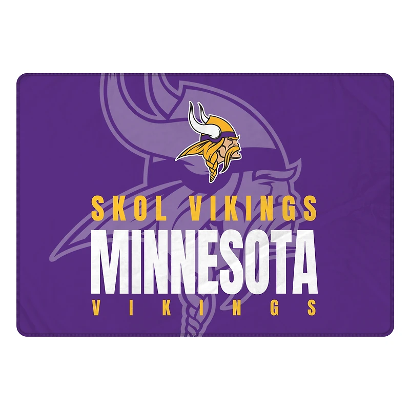 Pegasus Minnesota Vikings 60" x 90" Oversized Slogan Fade Ultra Cozy FAN-mily Blanket