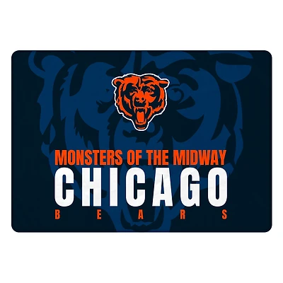 Pegasus Chicago Bears 60" x 90" Oversized Slogan Fade Ultra Cozy FAN-mily Blanket