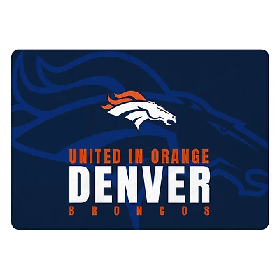 Pegasus Denver Broncos 60" x 90" Oversized Slogan Fade Ultra Cozy FAN-mily Blanket