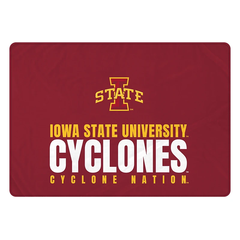 Pegasus Iowa State Cyclones 60" x 90" Oversized Slogan Fade Ultra Cozy FAN-mily Blanket