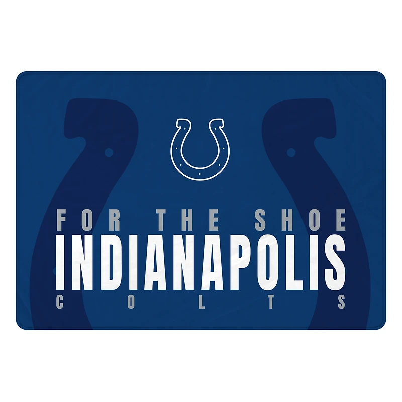 Pegasus Indianapolis Colts 60" x 90" Oversized Slogan Fade Ultra Cozy FAN-mily Blanket