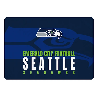 Pegasus Seattle Seahawks 60" x 90" Oversized Slogan Fade Ultra Cozy FAN-mily Blanket