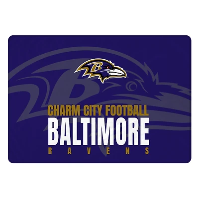 Pegasus Baltimore Ravens 60" x 90" Oversized Slogan Fade Ultra Cozy FAN-mily Blanket
