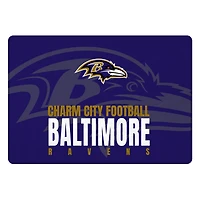 Pegasus Baltimore Ravens 60" x 90" Oversized Slogan Fade Ultra Cozy FAN-mily Blanket