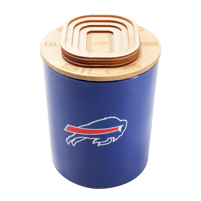 Pegasus Buffalo Bills 16 oz. Stadium Wood Top Glass Candle
