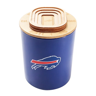 Pegasus Buffalo Bills 16 oz. Stadium Wood Top Glass Candle
