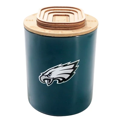 Pegasus Philadelphia Eagles 16 oz. Stadium Wood Top Glass Candle