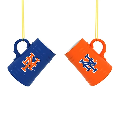 New York Mets Two-Pack 3" Mini Stein Ornament Set