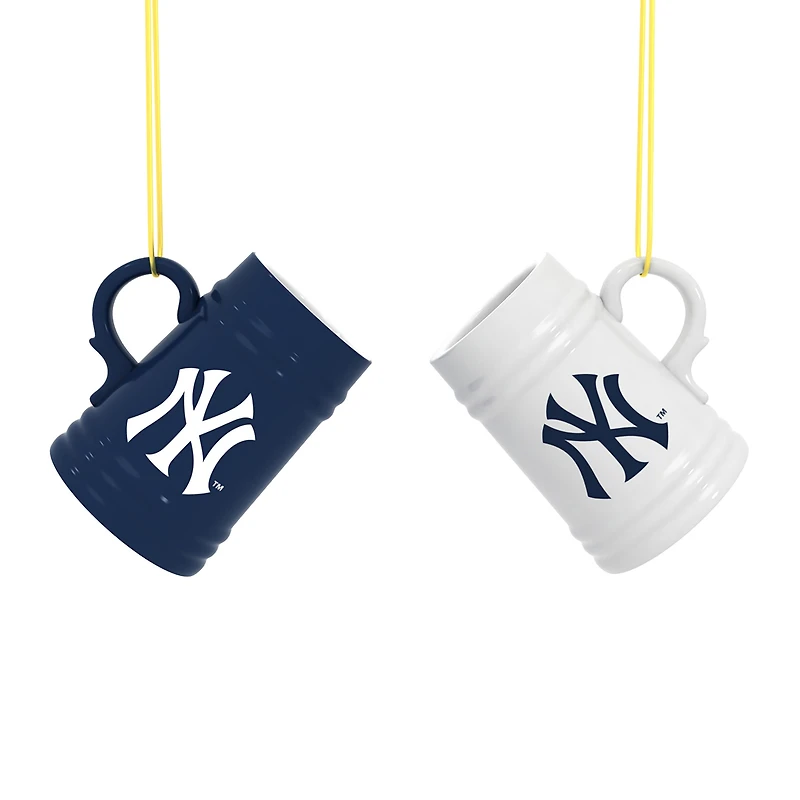 New York Yankees Two-Pack 3" Mini Stein Ornament Set