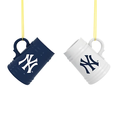 New York Yankees Two-Pack 3" Mini Stein Ornament Set