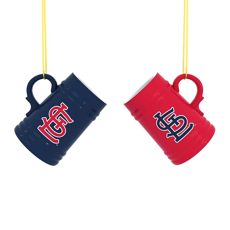 St. Louis Cardinals Two-Pack 3" Mini Stein Ornament Set