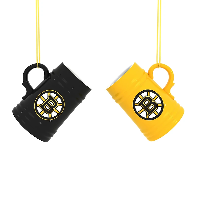 Boston Bruins Two-Pack 3" Mini Stein Ornament Set