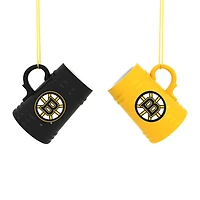 Boston Bruins Two-Pack 3" Mini Stein Ornament Set
