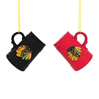 Chicago Blackhawks Two-Pack 3" Mini Stein Ornament Set