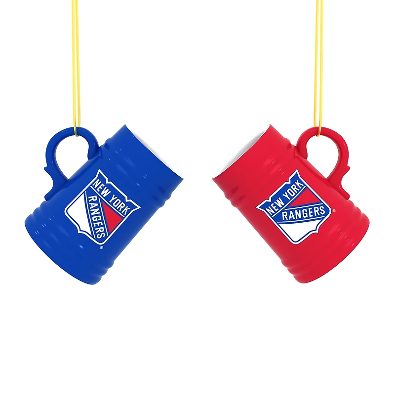 New York Rangers Two-Pack 3" Mini Stein Ornament Set