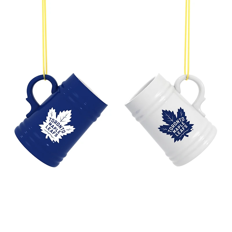 Toronto Maple Leafs Two-Pack 3" Mini Stein Ornament Set