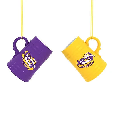 LSU Tigers Two-Pack 3" Mini Stein Ornament Set