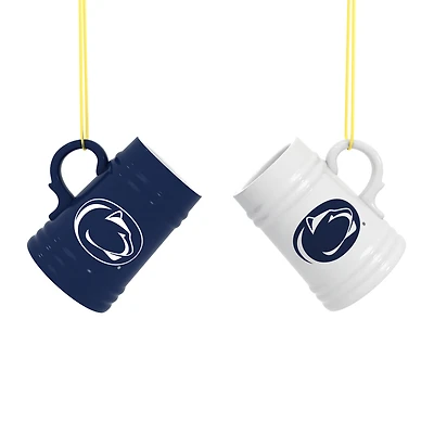 Penn State Nittany Lions Two-Pack 3" Mini Stein Ornament Set