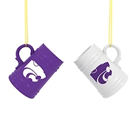 Kansas State Wildcats Two-Pack 3" Mini Stein Ornament Set