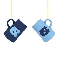 North Carolina Tar Heels Two-Pack 3" Mini Stein Ornament Set