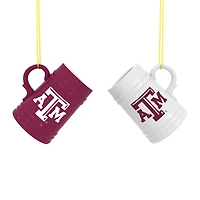 Texas A&M Aggies Two-Pack 3" Mini Stein Ornament Set