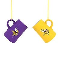 Minnesota Vikings Two-Pack 3" Mini Stein Ornament Set